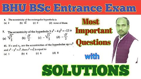 BHU Entrance Exam - 2020