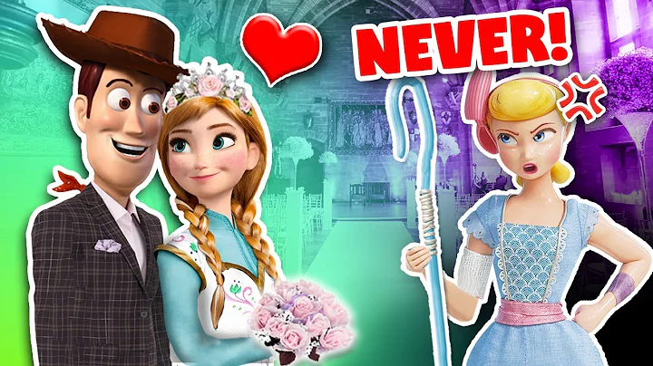 TOY STORY  WOODY MARRIES ANNA FROM FROZEN!  BO-PEE...
