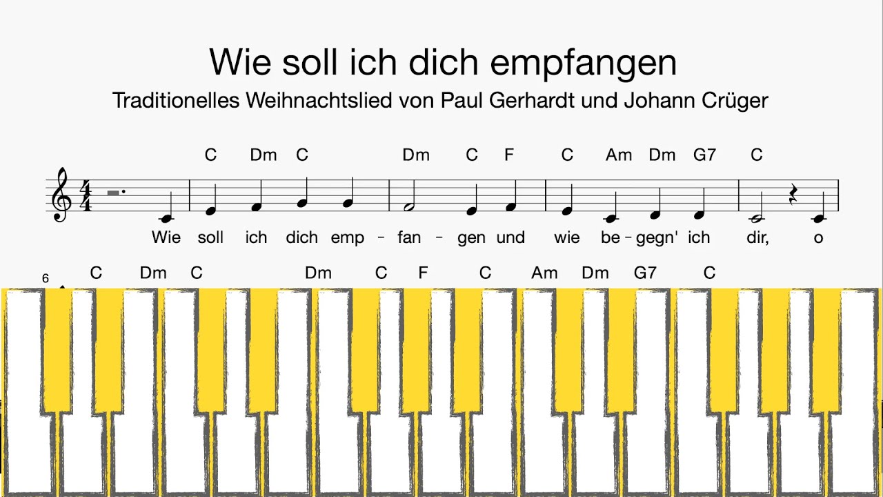 Text Wie Soll Ich Dich Empfangen www.youtube.com