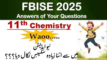 Class 11 Chemistry /Final Assessment Framework Federal board/ Summative and Formative Topics 2025 /