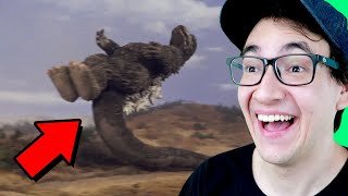 MOMENTOS MAIS ABSURDOS E ENGRAÇADOS DO GODZILLA