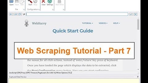Web Scraping Tutorial using WebHarvy - How to extract data from multiple pages ?