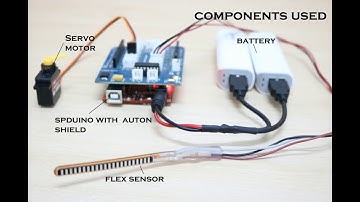 Controlling a servo using flex sensor