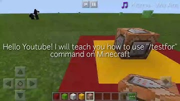 How to use /testfor command in minecraft