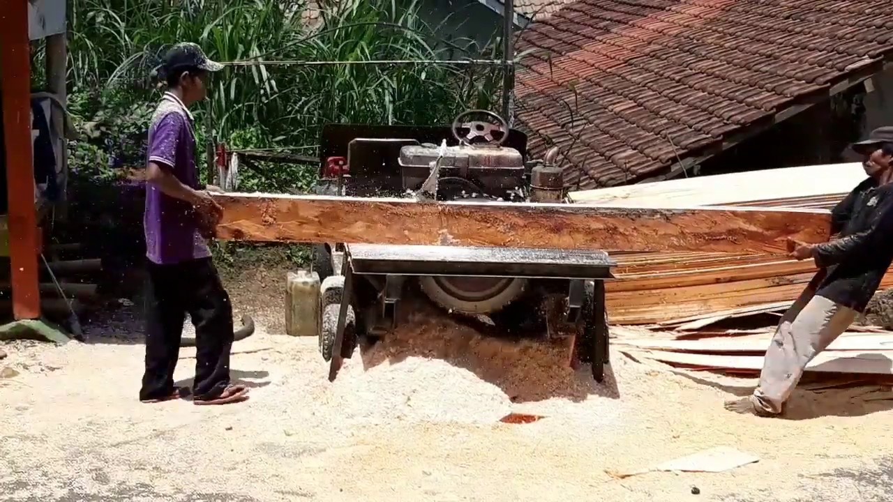  Proses  pembuatan  papan kayu  randu serkel YouTube