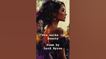 Thumbnail of Lord Byron - She walks in beauty #lordbyron #poet #poem #poems #poetry