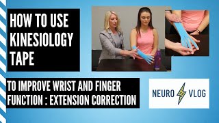 How to use KT Tape to Improve Wrist and Finger Function (Direction: Extension)