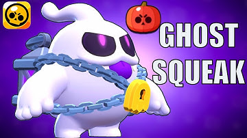 GHOST 👻 SQUEAK - Brawl Stars BUY Squeak Ghost Skin Gameplay Brawl O Ween (iOS, Android)