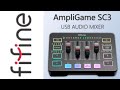 FIFINE AMPLIGAME SC3 - ДОСТУПНЫЙ МИКШЕР ДЛЯ ГЕЙМЕРОВ И СТРИМЕРОВ С RGB ПОДСВЕТКОЙ