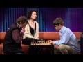 World champion Magnus Carlsen plays wildlife legend Lars Monsen on «Senkveld med Thomas og Harald»