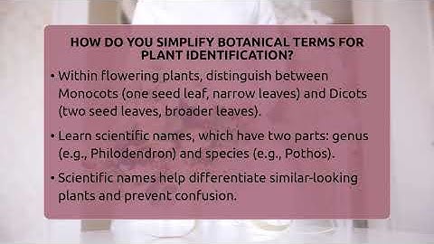 How Do You Simplify Botanical Terms For Plant Identification? - The Plant Enthusiast