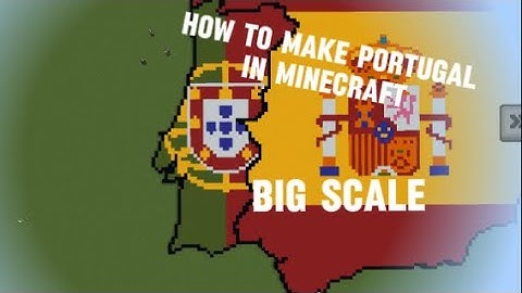 How to make a big scale world in Minecraft Part 1 | Portugal
