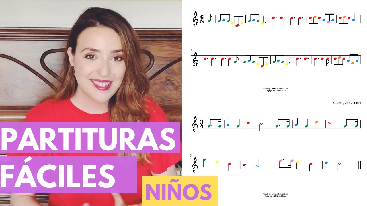 tetraedro Prohibición Sur oeste Partituras de piano fáciles para niños - YouTube