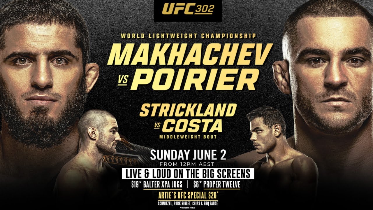 Take Down Live:  UFC 302 Makhachev v Poirier