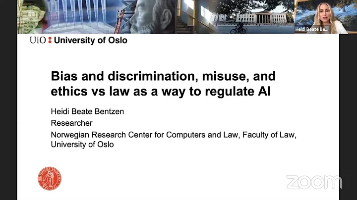 Heidi Bentzen - Bias and discrimination, misuse, a...