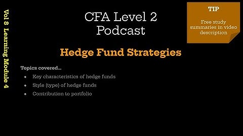 CFA Level 2 | Hedge Fund Strategies + free  notes (Vol 8 Derivatives LM4)