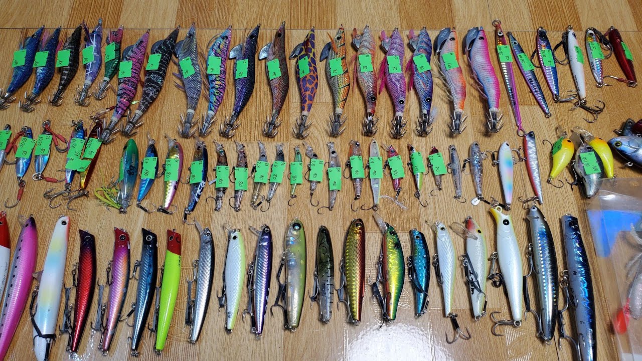 Video ngày 30/01 - Mồi câu cá nhật bản ( Mồi lure, Mồi tôm câu mực, Mồi tôm câu bạch tuộc ... )