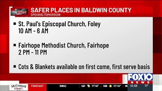 Several shelters to open in Baldwin County ahead of potential severe weather