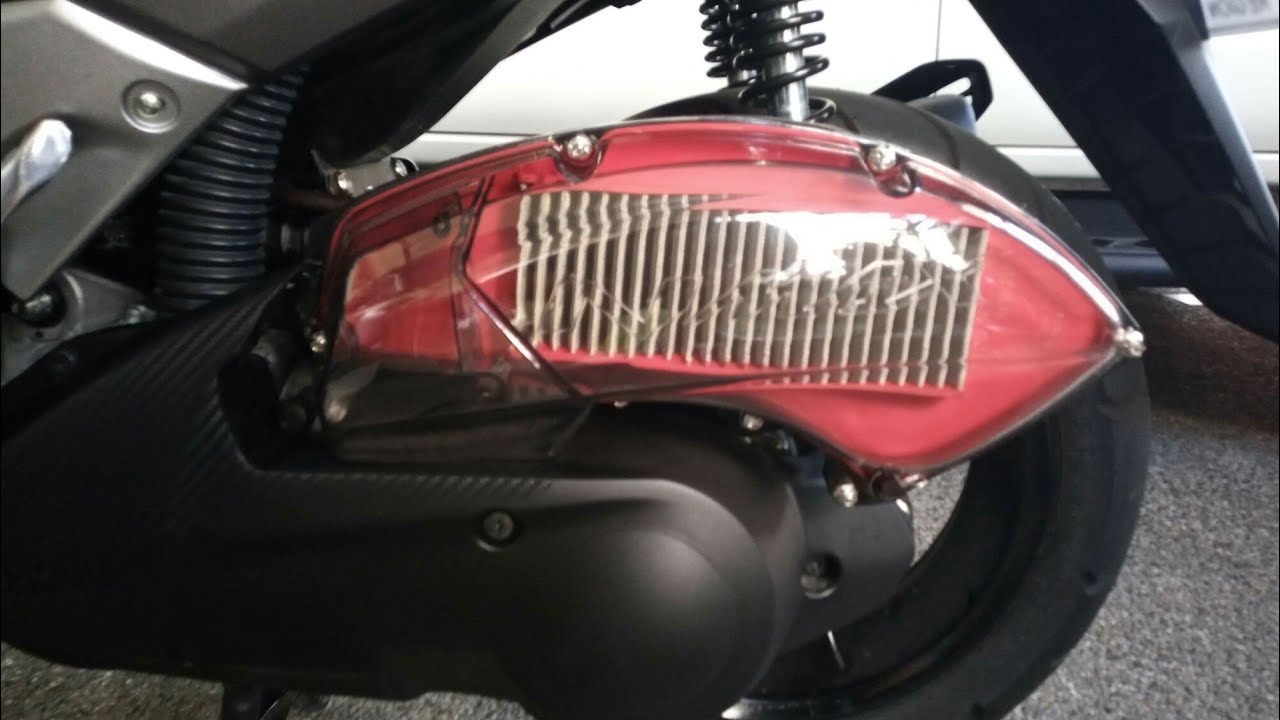 NMAX AIR FILTER SMOKE COVER and WASHABLE AIR FILTER YouTube