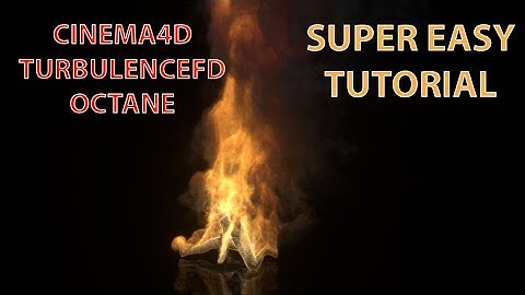 Man on Fire Cinema4D TurbulenceFD Octane Render (Super Easy Tutorial)