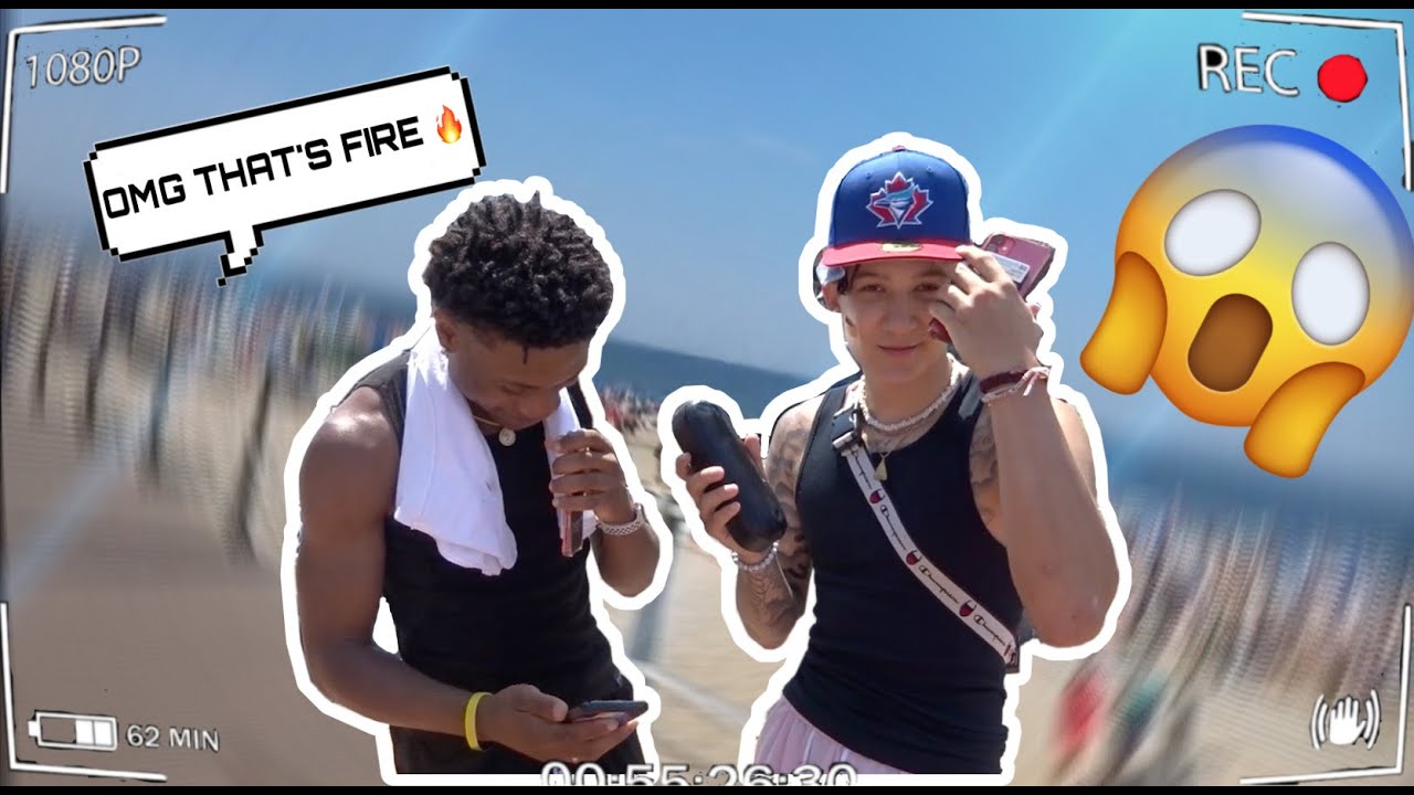 ASKING STRANGERS TO FREESTYLE !!! BEACH EDITION 🌊☀️