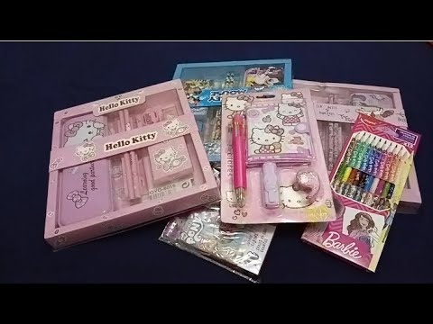9 Minutes Satisfying with Unboxing Cute Hello Kitty Stationery Set ASMR