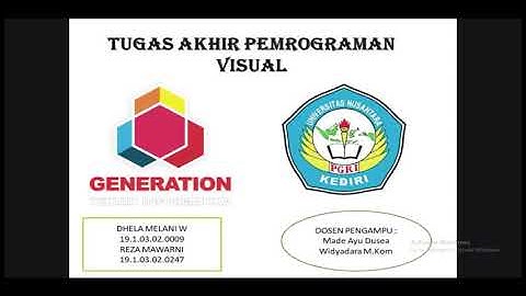 TUGAS AKHIR PEMOGRAMAN VISUAL TI UNP 2020