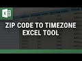 Zip Code to Time Zone Excel Tool