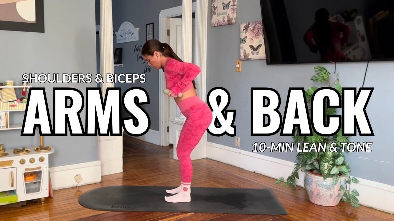 Lean Upper Back 10-MIN UPPER BODY SCULPT | BACK & BICEPS | LEAN & TONE FAST - YouTube