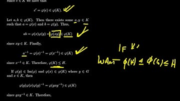 Properties of Group Homomorphisms