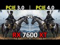 RX 7600 XT PCIe 3.0 vs PCIe 4.0 | Test In 13 Games | is there a Difference? 🤔 | 2024