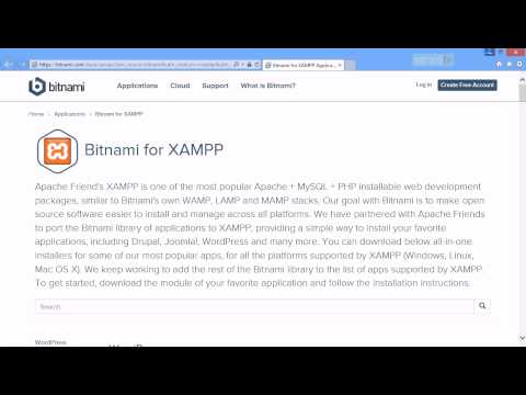 การดาวน์โหลดและติดตั้ง XAMPP สำหรับติดตั้ง Joomla และ Wordpress