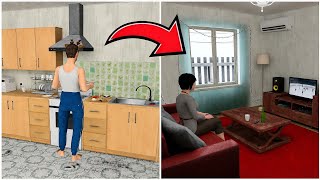 Why 😱?Gena Cooking 🍳| 📺 Galya Watching Tv Andrew Shocked In Schoolboy Runaway Stealth|Full Gameplay