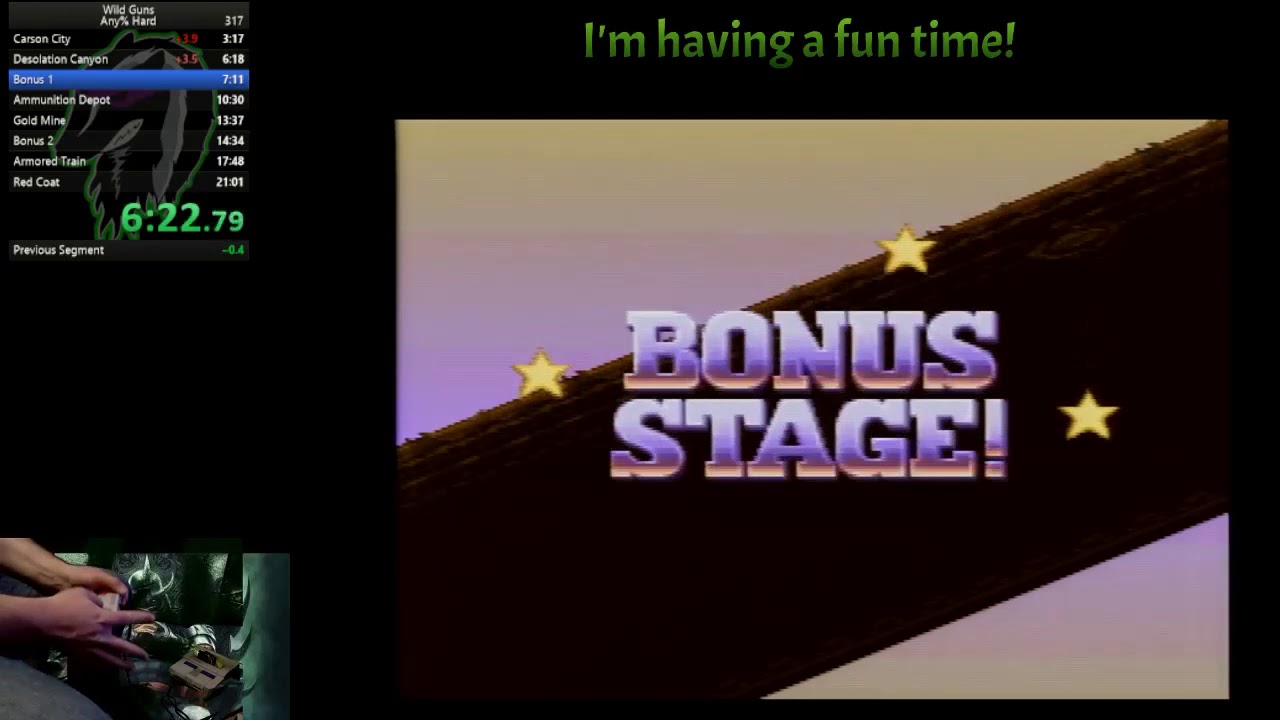 Wild Guns (SNES) Hard - Speedrun in 