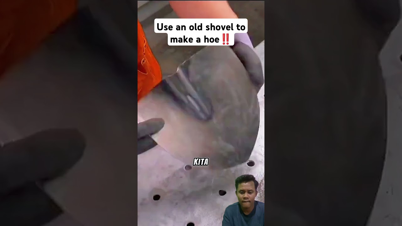 make a hoe from an unused shovel 