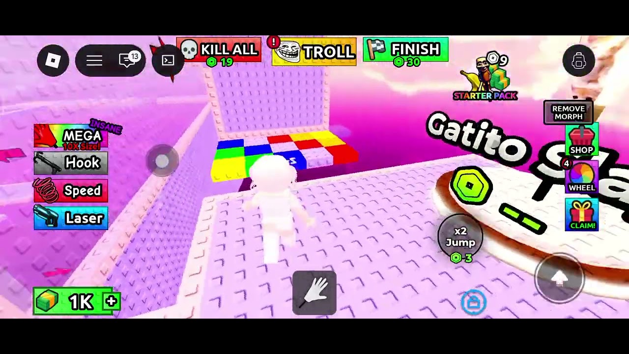 I am playing I am not cute anymore Tower like and subscribe pls