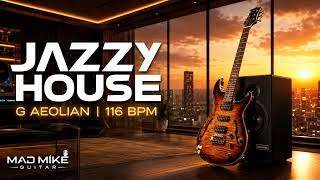 Jazzy House & Funk Fusion Backing Track (G Aeolian) | Hip-Hop Groove Jam (116 BPM)