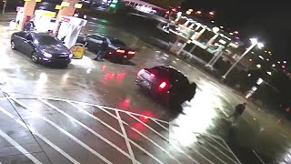 New video of deadly Antioch gas station shooting, suspects still at large
