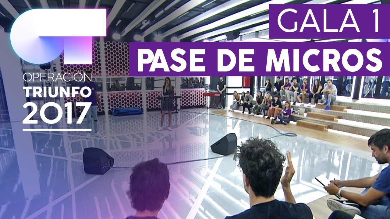 PRIMER PASE DE MICROS (26 DE OCTUBRE)  – OT 2017