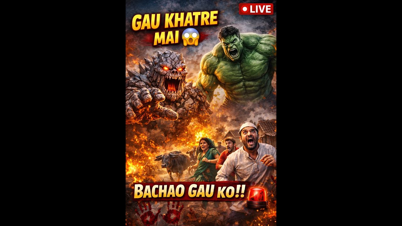 Gau Mai Aaya Stone Monster 😱 | Village Horror Live | बचाओ Gau Ko 🔥