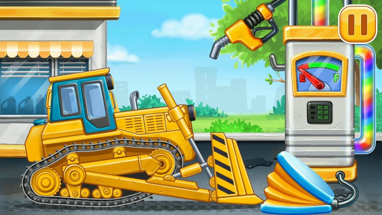Игры собирать тракторы. Трактор для мальчиков. Бульдозер для детей. Строительные машины трактор.