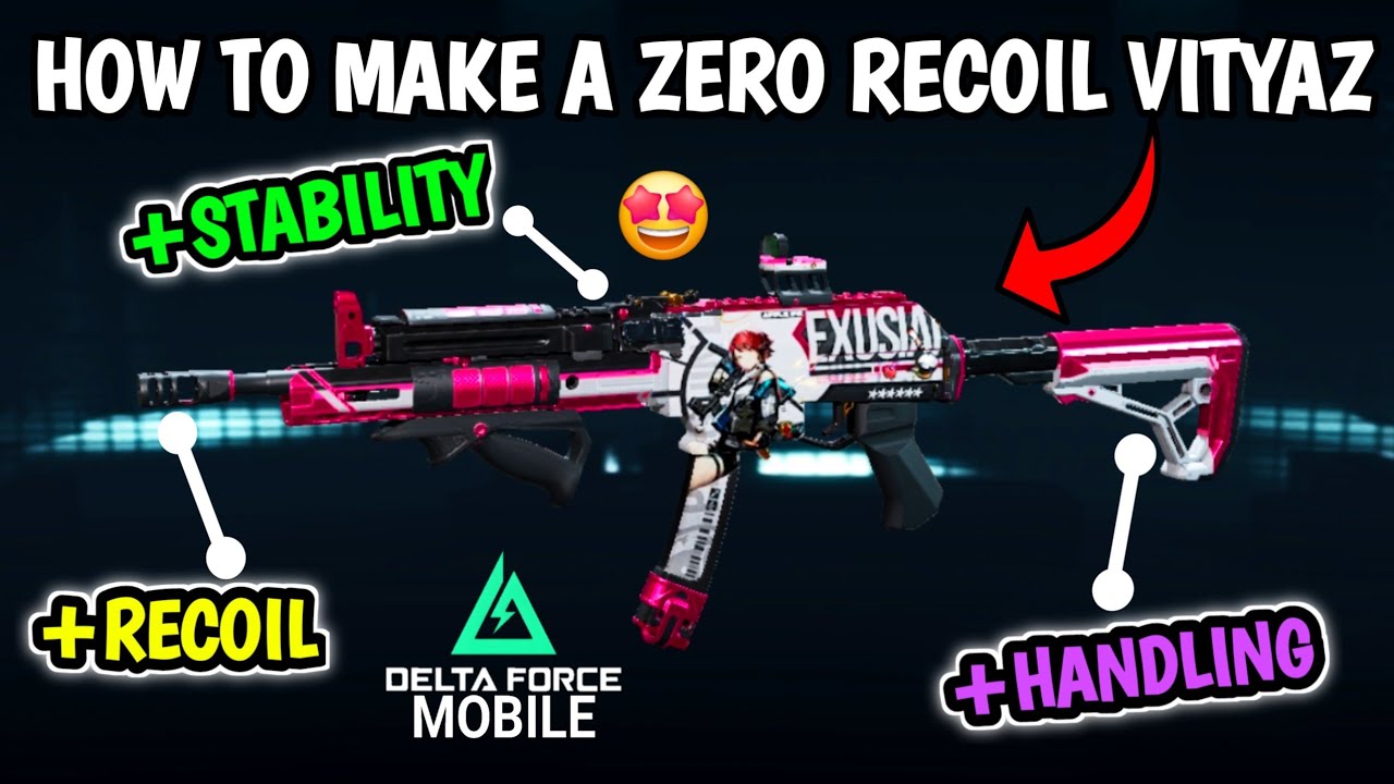 How to Make A NO RECOIL Vityaz in Delta Force Mobile (Zero Recoil Build)