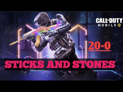 STICKS AND STONE..ZERO DEATH| CALL OF DUTY MOBILE MULTIPLAYER |