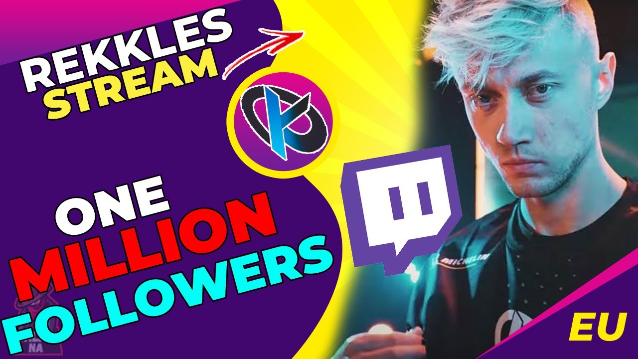 KC Rekkles Hits 1 Million Followers on Twitch - YouTube