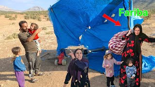 Abu Talib's care for her children after separating from Fariba
