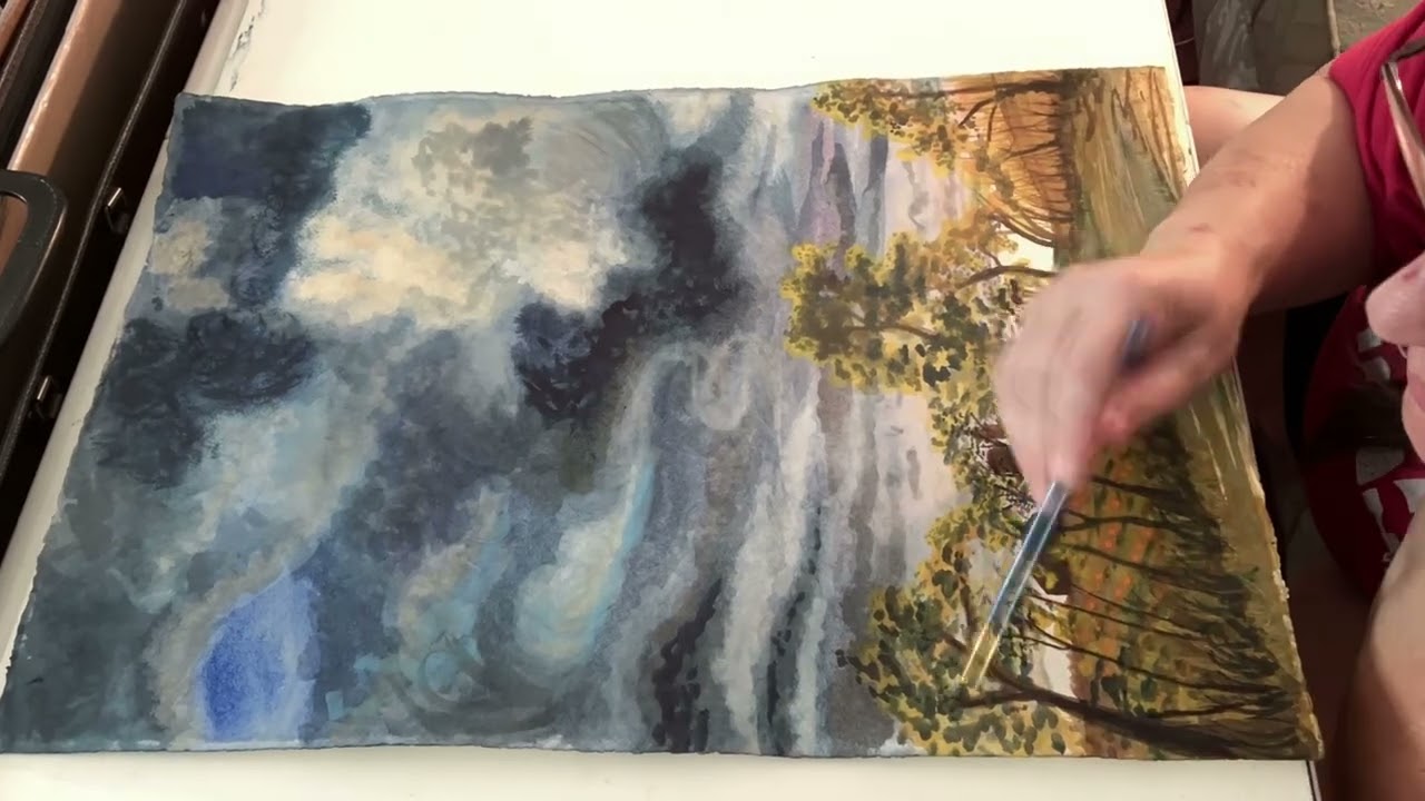 Fortress of Foliage (available now on eBay) 15x22 