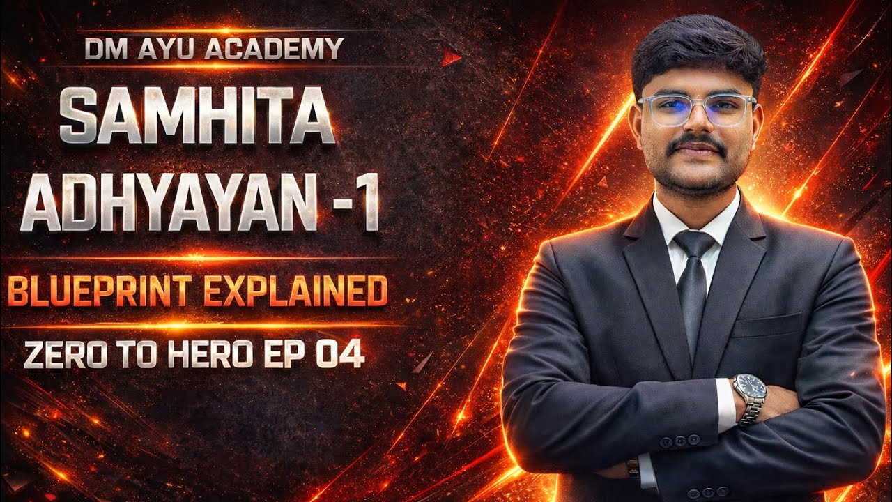 Samhita Adhyayan-1 Blueprint Explained ✍️| Zero to Hero Ep 04🚀 | DM AYU ACADEMY🌿