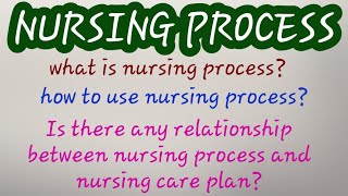 Nursing process// Components of nursing process//5 steps of nursing process
