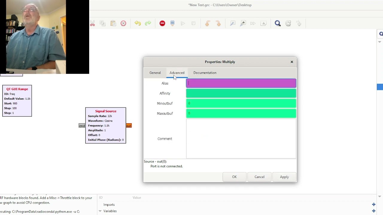SDR Radio simulation on gnu radio companion Part 1 of 2 - YouTube