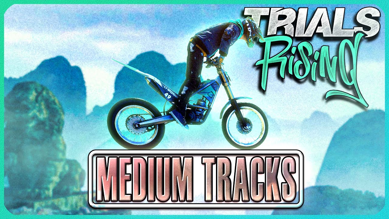 🚲Medium Tracks -- Trials Rising (4K | No Commentary)